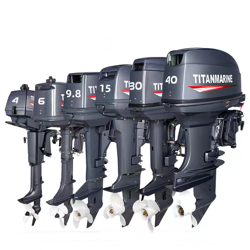 2 Stroke 15HP Water Jet Drive Pump Outboard Motor Boat Engine Compatible with YAMAHA Tohatsu